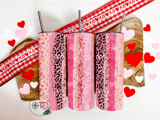 20oz Valentines Day pattern Tumbler