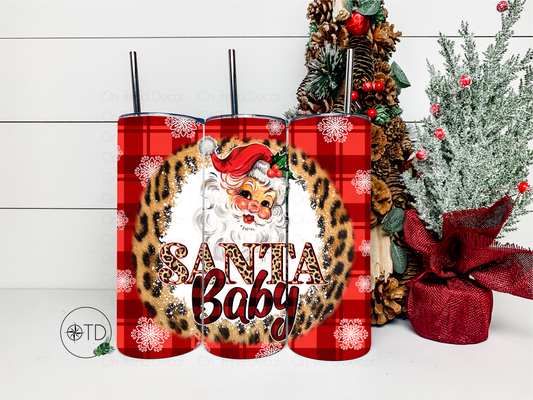 20oz Retro Santa Baby Tumbler