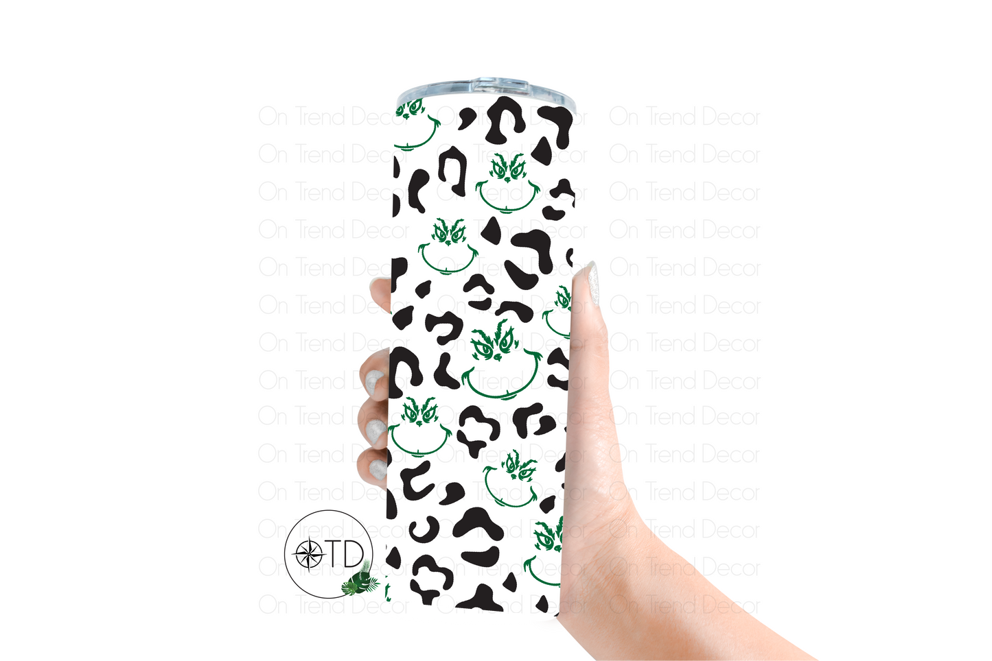 20oz Leopard Green Face Tumbler