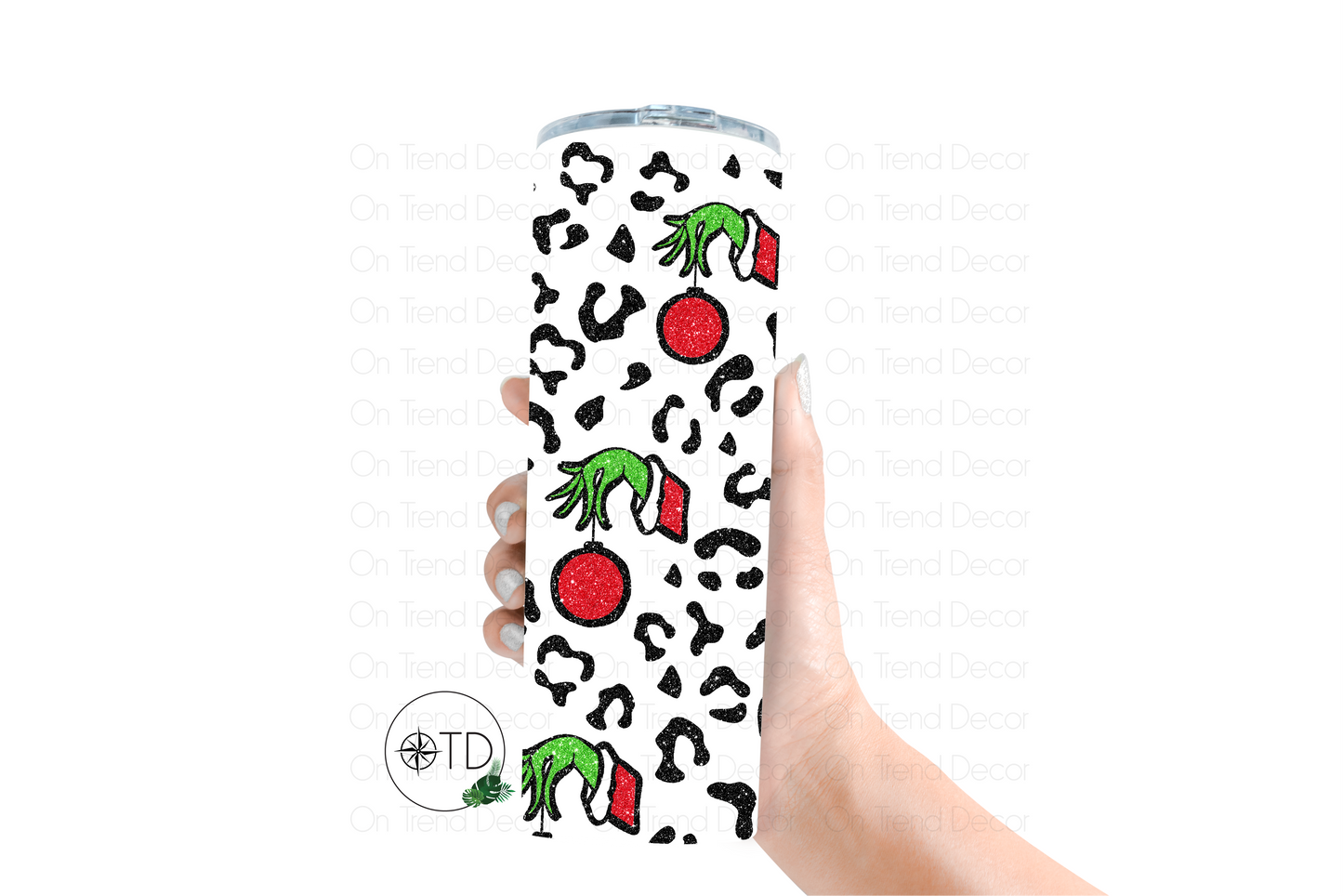 20oz Leopard Green Hand Tumbler