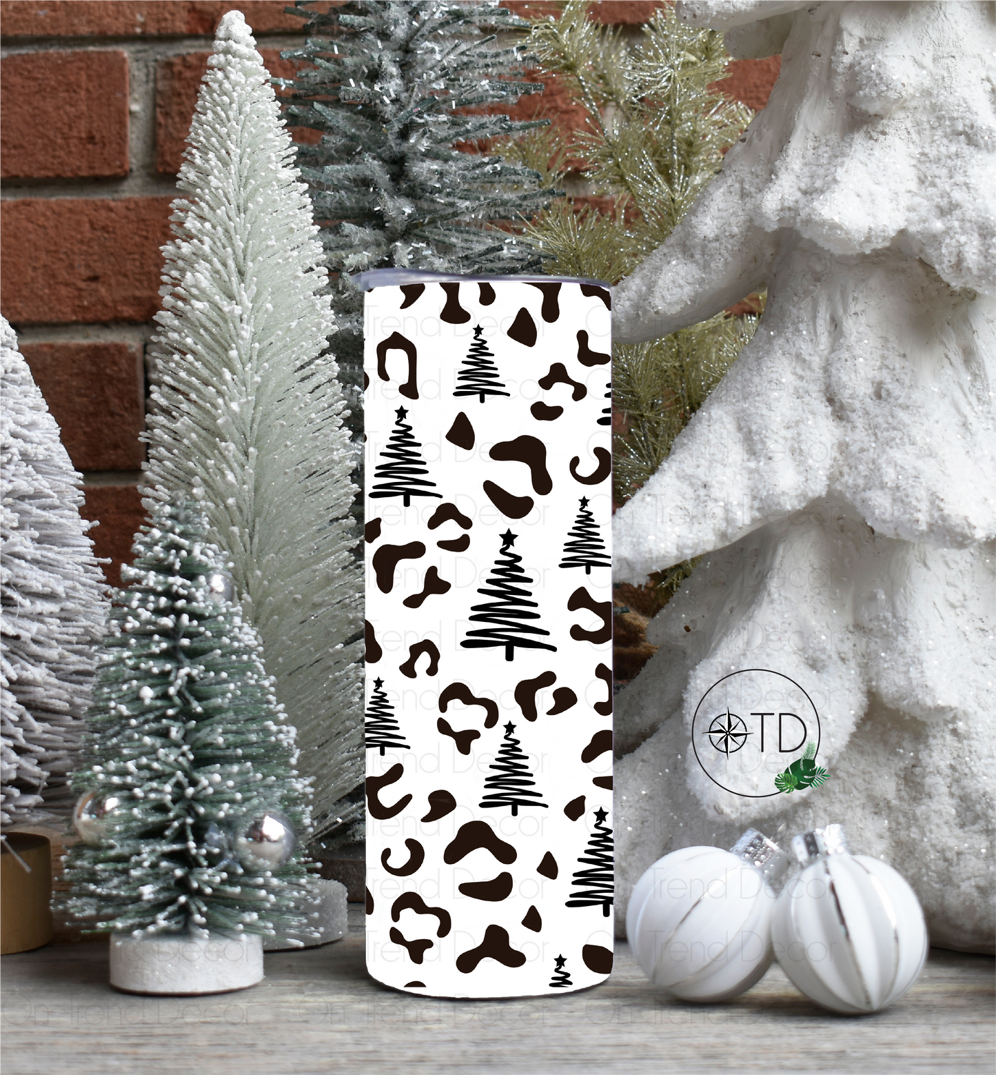 20oz Leopard Tree Tumbler