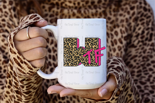 WTF Leopard, 15oz Mug